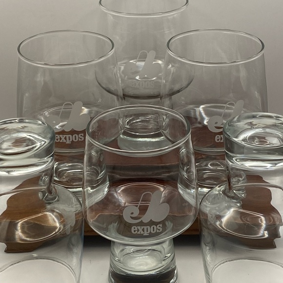 COPY - vintage Montreal Expos baseball beer glasses. 16oz Libby beer glasses.… - Picture 4 of 11